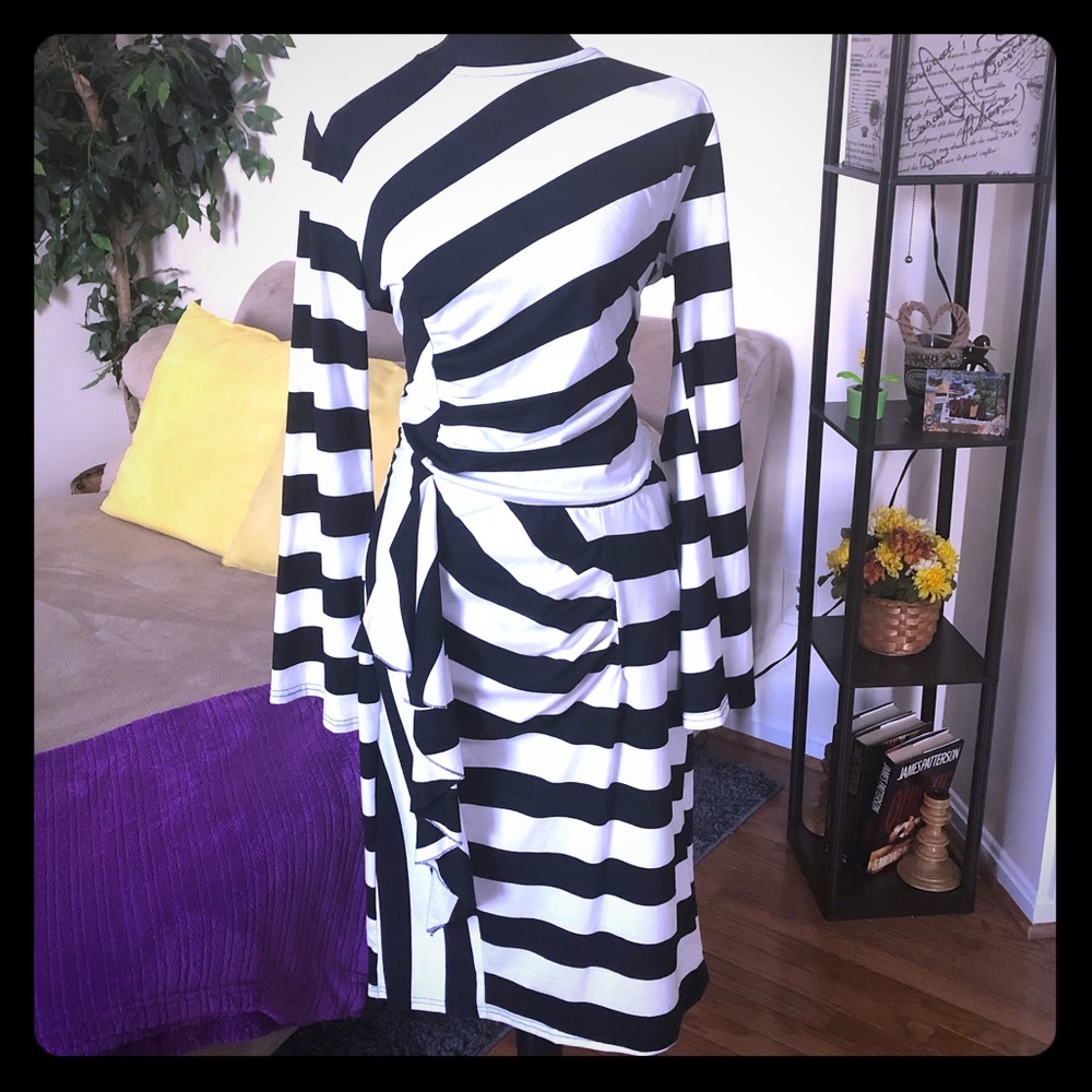 Black and white dress